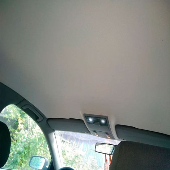 Material pentru reconditionare plafon auto, material textil cu spate buretat, culoare Gri Deschis, dimensiune 2m x 1,50m Material pentru reconditionare plafon auto, material textil cu spate buretat, culoare Gri Deschis, dimensiune 2m x 1,50m